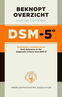 Beknopt overzicht van de criteria DSM-5 | 9789089532237