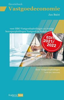 Vastgoedeconomie Theorieboek editie 2021-2022 | 9789083067490