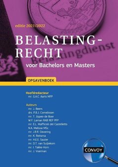 9789463172684 | Belastingrecht voor Bachelors en Masters 2021-2022 Opgavenboek