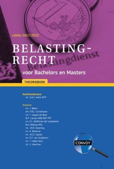 9789463172677 | Belastingrecht Bachelors Masters 2021-2022 Theorieboek