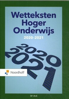 Wetteksten Hoger Onderwijs 2020-2021 | 9789001593285