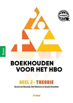 Boekhouden voor het hbo 2 Theorie | 9789024427833