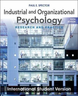 Industrial and Organizational Psychology | 9781118092279