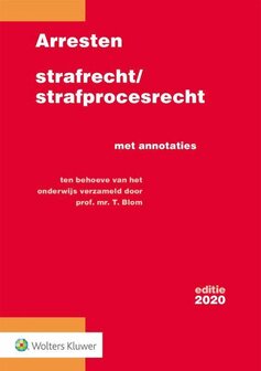 Arresten strafrecht|strafprocesrecht 2020 | 9789013153491