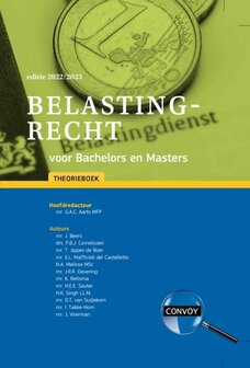 9789463173209 | Belastingrecht voor Bachelors en Masters 2022-2023 Theorieboek