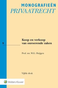 9789013143300 | Monografieen Privaatrecht 9 - Koop en verkoop van onroerende zaken