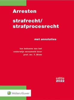 Arresten strafrecht|strafprocesrecht 2022 | 9789013167337