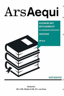 9789493199361 | Ars Aequi Wetseditie - Algemene wet bestuursrecht 2021-2022