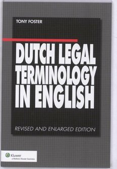 Dutch Legal Terminology in English | 9789013064179