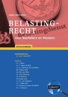 9789463173445 | Belastingrecht voor Bachelors en Masters 2023|2024 Opgavenboek