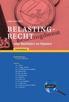 9789463173438 | Belastingrecht voor Bachelors en Masters 2023|2024 Theorieboek