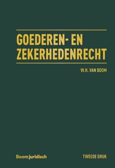 Boom Masterreeks - Goederen- &amp; zekerhedenrecht | 9789462127746