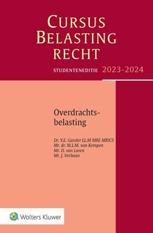 9789013171945 | Studenteneditie cursus belastingrecht overdrachtsbelasting 2023-2024