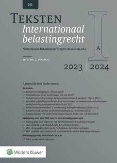 9789013172737 | Teksten Internationaal belastingrecht 2023|2024