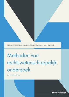 9789462907720 | Boom Juridische studieboeken - Methoden van rechtswetenschappelijk onderzoek