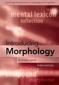 9781108958486 | Cambridge Introductions to Language and Linguistics- Introducing Morphology