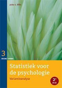 9789059319745 | Statistiek voor de psychologie 3 - Statistiek voor de psychologie deel 3