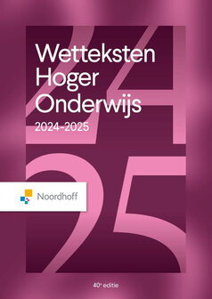 9789001045579 | Wetteksten Hoger Onderwijs 2024-2025